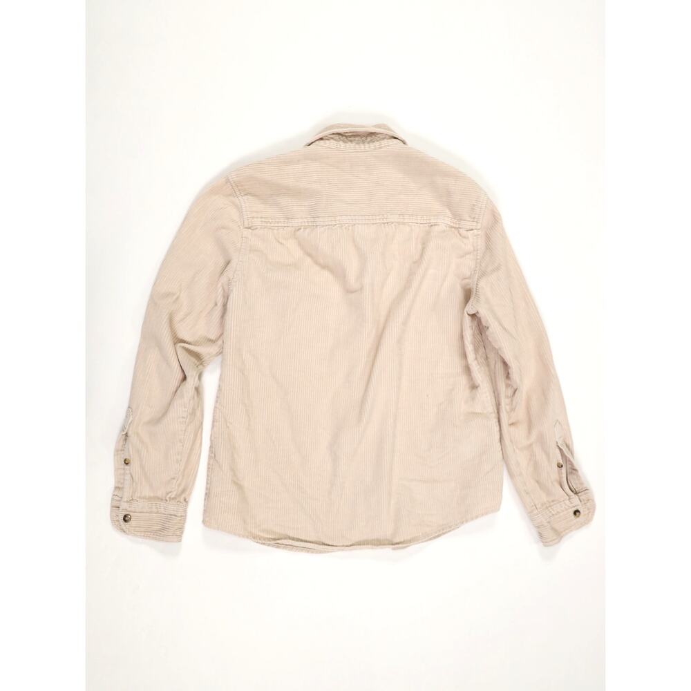 Quiet Luxury Minimalist Corduroy Overshirt REISS Bonucci Mink Cozy Men’s Large - Picture 5 of 10